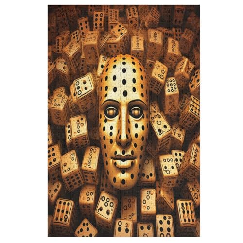 Würfelmann Holzpuzzle 1000 Teile Klassische Puzzles Erwachsene Kinder Puzzle DIY Kit Holzspielzeug Einzigartiges Geschenk 78×53cm Würfelmann Holzpuzzle 1000 Teile Klassische Puzzles Erwachsene Kinder Puzzle DIY Kit Holzspielzeug Einzigartiges Geschenk 78×53cm von GGJJTT