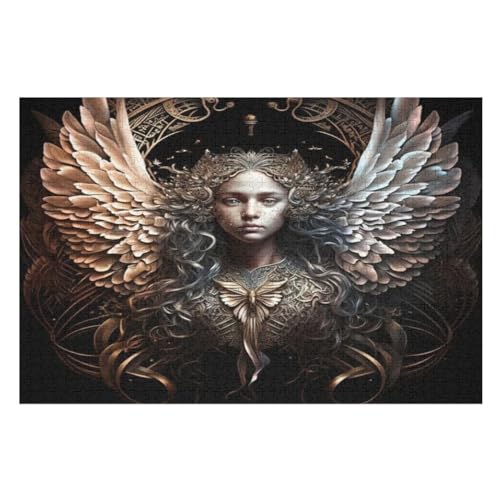 dunkle Göttin – Puzzle 1000 Teile, Holzpuzzle, Herausforderndes Geschicklichkeitsspiel Für Die Ganze Familie, Kinder Erwachsenenpuzzle Ab 12 Jahren （75×50cm） von GGJJTT