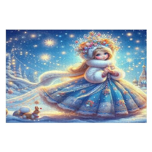 schöne Elfe Holzpuzzle 1000 Stück Puzzles Für Erwachsene Teenager Stress Abbauen Familien-Puzzlespiel Poster 1000-teiliges Puzzle Kinder Lernspiel Spielzeug Geschenk （75×50cm） von GGJJTT