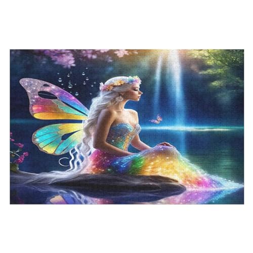 schöne Elfe -Puzzle, 1000 Teile,Holzpuzzle Für Erwachsene Kinder, Lustiges Spielzeug, Denkspiel, Bildungsspiel, 75×50cm schöne Elfe -Puzzle, 1000 Teile,Holzpuzzle Für Erwachsene Kinder, Lustiges Spielzeug, Denkspiel, Bildungsspiel, 75×50cm von GGJJTT