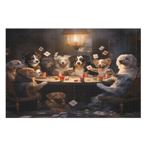 süßer Hund 1000 Teile Puzzles Für Erwachsene, Impossible Puzzle, Geschicklichkeitsspiel Für Die Ganze Familie, Kinder Holzpuzzle 75×50cm süßer Hund 1000 Teile Puzzles Für Erwachsene, Impossible Puzzle, Geschicklichkeitsspiel Für Die Ganze Familie, Kinder Holzpuzzle 75×50cm von GGJJTT
