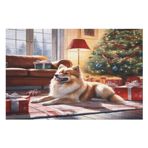 süßer Hund Holzpuzzle 1000 Teile,Puzzles Für Erwachsene, Impossible Puzzle, Kinder Legespiel 75×50cm süßer Hund Holzpuzzle 1000 Teile,Puzzles Für Erwachsene, Impossible Puzzle, Kinder Legespiel 75×50cm von GGJJTT