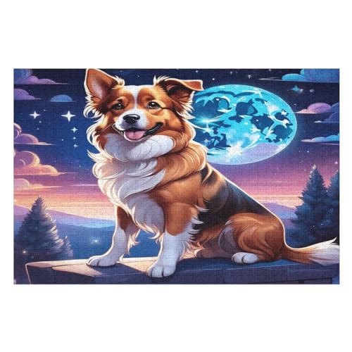 süßer Hund Puzzles 1000 Teile Erwachsener Kniffel Spaß Für Die Ganze Familie, Holzpuzzle Kinder Erwachsene, Impossible Puzzle Schwer 75×50cm süßer Hund Puzzles 1000 Teile Erwachsener Kniffel Spaß Für Die Ganze Familie, Holzpuzzle Kinder Erwachsene, Impossible Puzzle Schwer 75×50cm von GGJJTT