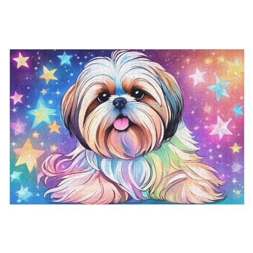 süßer Hund Puzzles 1000 Teile Erwachsener Kniffel Spaß Für Die Ganze Familie, Holzpuzzle Kinder Erwachsene, Impossible Puzzle Schwer 75×50cm süßer Hund Puzzles 1000 Teile Erwachsener Kniffel Spaß Für Die Ganze Familie, Holzpuzzle Kinder Erwachsene, Impossible Puzzle Schwer 75×50cm von GGJJTT