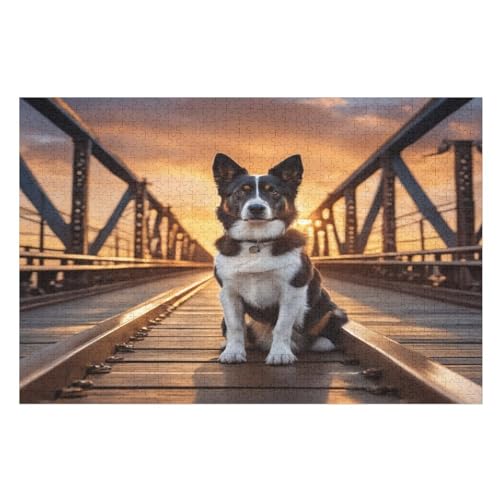 süßer Hund-Puzzlespiel Aus Holz, 1000 Puzzleteile, Kreatives Puzzle Für Teenager Und Erwachsene, Kreatives Spielzeug, Puzzles, 75×50cm süßer Hund-Puzzlespiel Aus Holz, 1000 Puzzleteile, Kreatives Puzzle Für Teenager Und Erwachsene, Kreatives Spielzeug, Puzzles, 75×50cm von GGJJTT