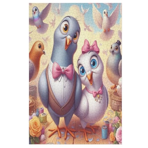süßer Vogel 1000 Teile Puzzles Für Erwachsene, Impossible Puzzle, Geschicklichkeitsspiel Für Die Ganze Familie, Kinder Holzpuzzle 78×53cm süßer Vogel 1000 Teile Puzzles Für Erwachsene, Impossible Puzzle, Geschicklichkeitsspiel Für Die Ganze Familie, Kinder Holzpuzzle 78×53cm von GGJJTT