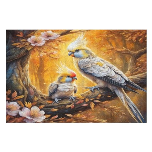 süßer Vogel Holzpuzzle - Puzzle Für Erwachsene, 1000-teilige Puzzles Für Teenager Und Kinder, Herausfordernde Spiele 75×50cm süßer Vogel Holzpuzzle - Puzzle Für Erwachsene, 1000-teilige Puzzles Für Teenager Und Kinder, Herausfordernde Spiele 75×50cm von GGJJTT