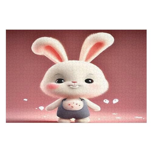 süßes Kaninchen Puzzles 1000 Teile Erwachsener Kniffel Spaß Für Die Ganze Familie, Holzpuzzle Kinder Erwachsene, Impossible Puzzle Schwer 75×50cm süßes Kaninchen Puzzles 1000 Teile Erwachsener Kniffel Spaß Für Die Ganze Familie, Holzpuzzle Kinder Erwachsene, Impossible Puzzle Schwer 75×50cm von GGJJTT