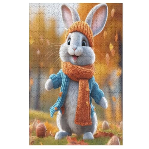 süßes Kaninchen Puzzles 1000 Teile Erwachsener Kniffel Spaß Für Die Ganze Familie, Holzpuzzle Kinder Erwachsene, Impossible Puzzle Schwer 78×53cm süßes Kaninchen Puzzles 1000 Teile Erwachsener Kniffel Spaß Für Die Ganze Familie, Holzpuzzle Kinder Erwachsene, Impossible Puzzle Schwer 78×53cm von GGJJTT