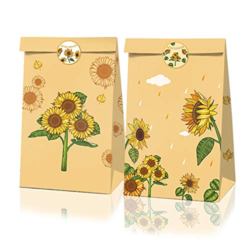 12 Packungen Sunflower Party Goodie Bags mit Sunflower Theme Stickers, Favor Bags Candy Bags Treat Bags Geschenktüten für Jungen & Mädchen Geburtstagsfeier, Babyparty, 12 Packungen Sunflower Party Goodie Bags mit Sunflower Theme Stickers, Favor Bags Candy Bags Treat Bags Geschenktüten für Jungen & Mädchen Geburtstagsfeier, Babyparty, von GGSELL