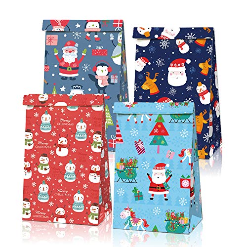 12 Weihnachts-Kraft-Geschenktüten mit verschiedenen Weihnachtsdrucken für Kraft-Weihnachtspapier-Geschenktüten, Weihnachtsgeschenkbeutel, Weihnachtsgeschenkbeutel, Klassenzimmer und Partyartikel 12 Weihnachts-Kraft-Geschenktüten mit verschiedenen Weihnachtsdrucken für Kraft-Weihnachtspapier-Geschenktüten, Weihnachtsgeschenkbeutel, Weihnachtsgeschenkbeutel, Klassenzimmer und Partyartikel von GGSELL