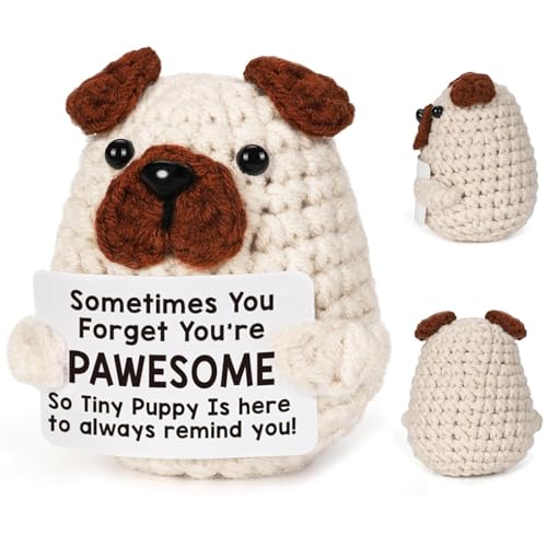 GGesii Handgefertigte Gehäkelte Kuscheltiere, Glücksbringer und Taschenumarmung, Aufmunterung Geschenke, für Freunde, Beste-Freund-Geschenke, Abschiedsgeschenke für Kollegen von GGesii