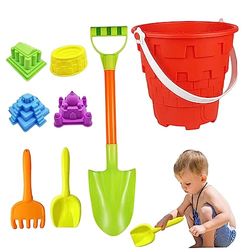 GGpone 8pcs Strandspielzeug für Kinder Sandspielzeug beinhaltet Strandeimer, Sandform, Schaufel, Rechen, Sifter -Schaufeln, Schloss - Eimer und Schaufel GGpone 8pcs Strandspielzeug für Kinder Sandspielzeug beinhaltet Strandeimer, Sandform, Schaufel, Rechen, Sifter -Schaufeln, Schloss - Eimer und Schaufel von GGpone