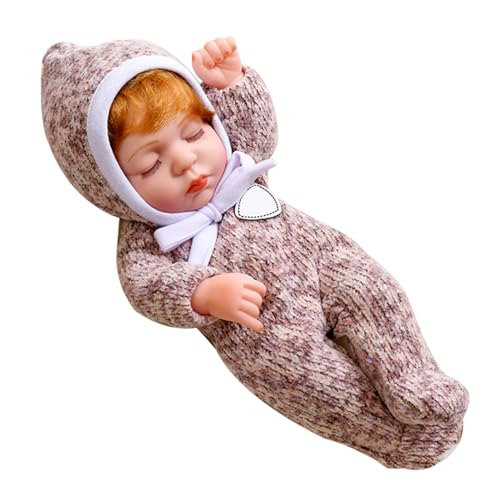 GGpone mit Stoffset 12 Zoll Vinyl Mini Babypuppen abnehmbare realistische Babypuppe weiche Ganzkörper Miniaturpuppe für Kinder Mädchen wiedergeboren von GGpone