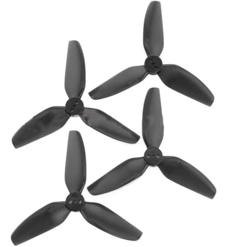 4PCS T3X3X3 Propeller Kompatibel mit RC Drone 3 Tri 3 Zoll Kompatibel Mit CW CCW Polycarbonat Ersatz Schwarz(4PCS T3X3X3 BLACK) von GHJtRs