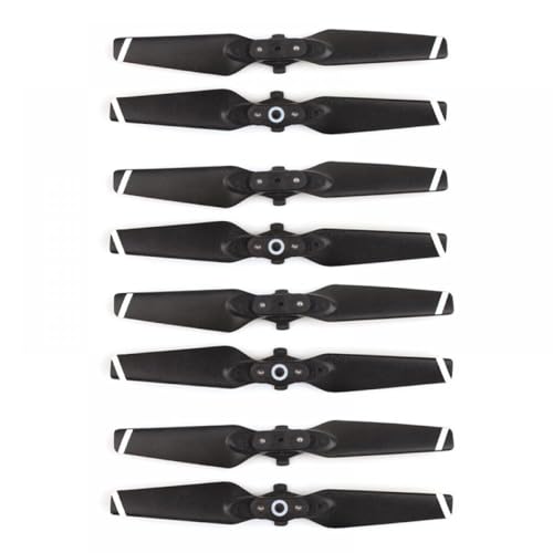 8 stücke 4730F Quick Release Folding Propeller Kompatibel mit D Kompatibel Drone Zubehör CW CCW Ersatz Teile(WHITE STRIPE) von GHJtRs