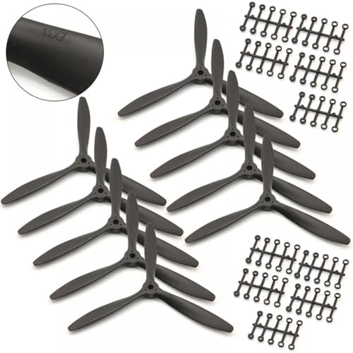Effiziente drei Drohnenpropeller 8060 9060 1060 1170, kompatibel mit RC-Flugzeugen, erhältlich in 1 2 4 Stück(10PCS 1170) von GHJtRs