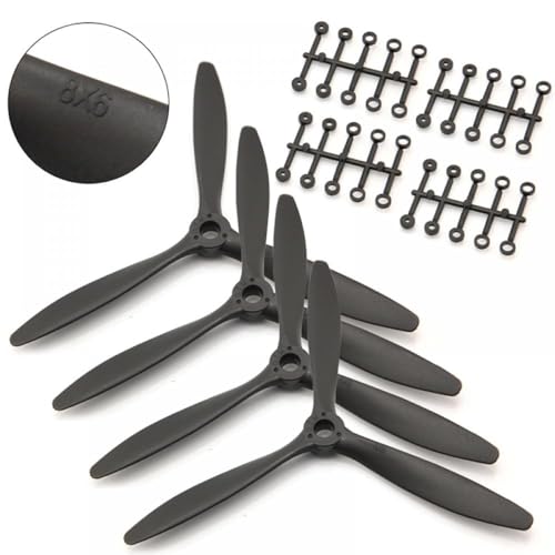 Effiziente drei Drohnenpropeller 8060 9060 1060 1170, kompatibel mit RC-Flugzeugen, erhältlich in 1 2 4 Stück(4PCS 8060) von GHJtRs