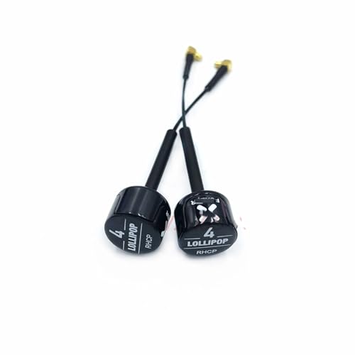 Foxeer Ant Lollipop 4 V4 5,8 GHz 2,6 Dbi Stubby RHCP SMA RPSMA UFL gerader Winkel MMCX Kompatibel mit RC-Renndrohnen, kompatibel mit verschiedenen Systemen, 7,2 g(2PCS MMCX TUBE 85MM) von GHJtRs