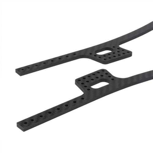 GHJtRs 2pcs Kohlefaserrahmenschienen für 1 10 -Skala RC Crawler Car Lower Center Gravity Upgrade für Upgrade mit II 90046 86100 und ähnlichen Modellen kompatibel von GHJtRs