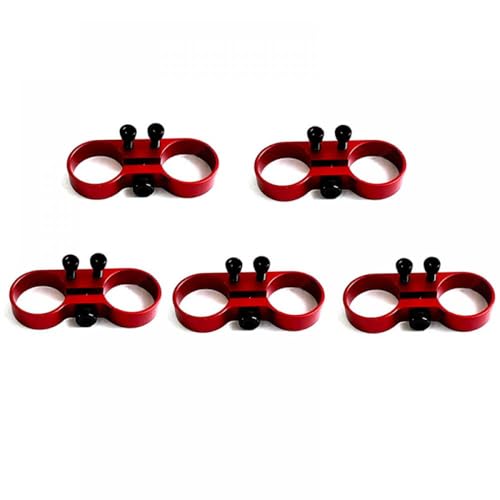 GHJtRs AS150 Festsitz-Stecker-Halterung, Stützbasis, Feuerschutz, kompatibel mit RC-Multirotor, UAV, 4-Achsen, 6-Achsen, 8-Achsen, Rot, 5 Stück von GHJtRs