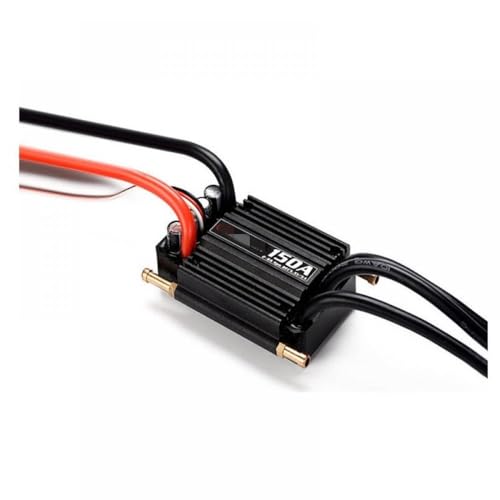 GHJtRs Bürstenloser ESC-kompatibel mit RC-Booten, wasserdicht, 50 A, 70 A, 90 A, 120 A, 150 A, kompatibel mit 2–6S BEC-System und Programmkarte (150 A (2–6 S)) von GHJtRs