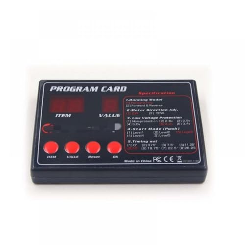 GHJtRs Bürstenloser ESC-kompatibel mit RC-Booten, wasserdicht, 50 A, 70 A, 90 A, 120 A, 150 A, kompatibel mit 2–6S BEC-System und Programmkarte (Programmkarte) von GHJtRs