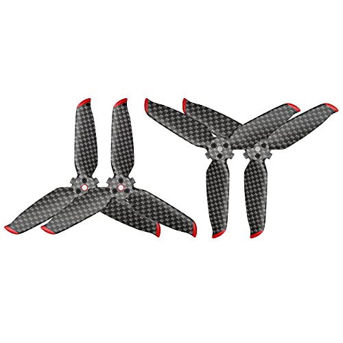 GHJtRs D 5328S Kohlefaser-Propeller, leicht, geräuscharm, Zubehör, kompatibel mit Drohnen, 4 Stück von GHJtRs