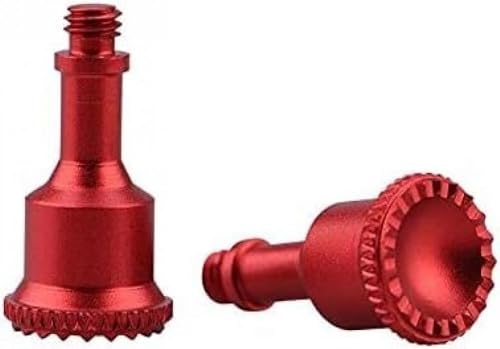GHJtRs Daumen-Wippstäbe aus Aluminium, kompatibel mit Joystick, kompatibel mit 3 Air 2 Air 2S 2 3 PRO Drohnen-Fernbedienung, austauschbar, Grau, Schwarz, 2 Stück (rot) von GHJtRs