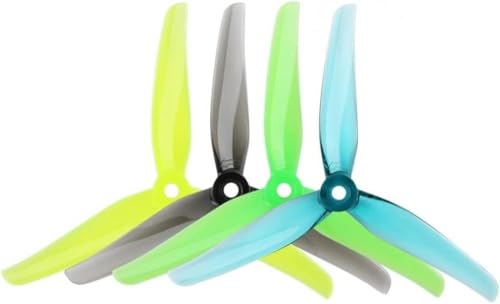 GHJtRs Drohnenzubehör, kompatibel mit Nazgul F5 Propeller 5135, 10 Paar, 20 Stück, 12,7 cm, Freestyle-Propeller, kompatibel mit RC-Drohnen, DIY-Ersatzteile (10 Paar, zufällige Farbe) von GHJtRs