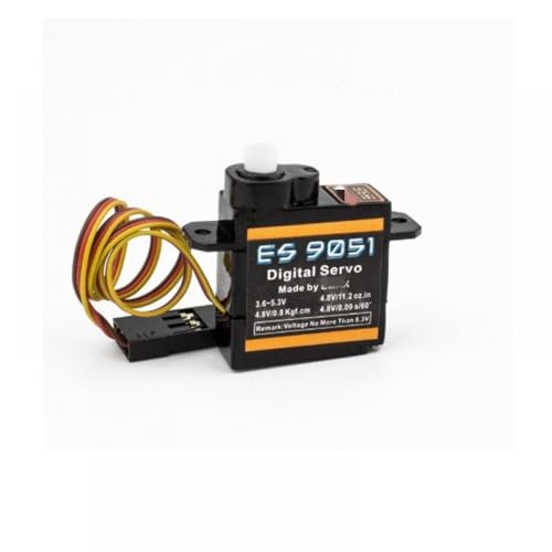 GHJtRs - ES9051 Digitaler wasserdichter Servo, 4,1 g, kompatibel mit ferngesteuertem Auto, Hubschrauber, Boot, Flugzeug, kompatibles Zubehör (4 Stück) von GHJtRs