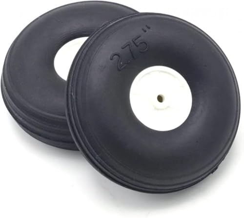 GHJtRs Elastische Gummiräder, kompatibel mit ferngesteuertem Hubschrauber-Zubehör und DIY-Roboterreifen, kompatibel mit Fixflügel-Flugzeugen – erhältlich in den Durchmessern 25, 32, 45, 50, 55, 64, 70 GHJtRs Elastische Gummiräder, kompatibel mit ferngesteuertem Hubschrauber-Zubehör und DIY-Roboterreifen, kompatibel mit Fixflügel-Flugzeugen – erhältlich in den Durchmessern 25, 32, 45, 50, 55, 64, 70 von GHJtRs