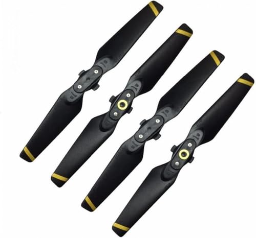 GHJtRs Kompatibles Drohnenzubehör, kompatibel mit 4 faltbaren Schnellspanner-Propellern 4730F, zusammenklappbare Requisiten, 4730 -ni-Drohnenkamera-Ersatzteile, austauschbare weiße Farbe (Gold) von GHJtRs