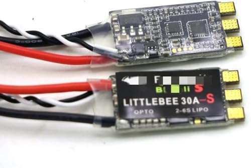 GHJtRs RC Hubschrauber-Zubehör, kompatibel mit FVT LITTLEBEE BLHeli-s Spring 20A 30A ESC 2-6S unterstützt Multishot Opto Oneshot42 OneShot125 austauschbares Zubehör 1 2 4 8 Stück (2 Stück) von GHJtRs
