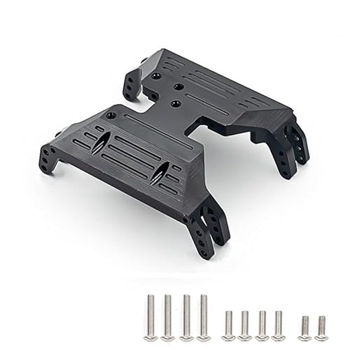 GHJtRs UTB10 1. 9 UTB 1 10 RC Crawler Car Metal Metal Chassis Skid Plate Getriebemontage Basis Upgrade Teil kompatibel mit verschiedenen 1 10 -Skala -RC -Crawler -Modellen(Black) von GHJtRs