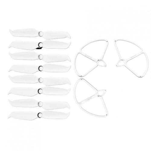 Geräuscharme Propeller Kompatibel mit PM 4 Pro/Advanced, kompatibel, 8-teilig, Schnellspanner, 9455S, Schraubenzubehör, Geräuschreduzierung, austauschbar, Farbe Weiß(2 IN 1) von GHJtRs