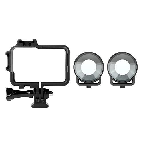 Insta 360 ONE R Schutzrahmen Kaltschuhkoffer Kompatible Halterung Halterung Objektivschutz Abdeckung Kompatibel mit Action-Kamera-Zubehör (Rahmen und Objektivschutz) von GHJtRs
