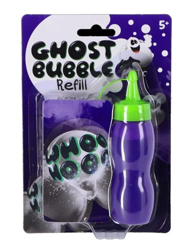 GHOST BUBBLE 869-1234 Seifenblasen Nachfüllpackung, Flasche mit Seifenblasenlösung zum Auffüllen der GHOST-BUBBLE-Seifenblasenmaschine, die Blasen Werden mit Rauch gefüllt, für Kinder ab 5 Jahren GHOST BUBBLE 869-1234 Seifenblasen Nachfüllpackung, Flasche mit Seifenblasenlösung zum Auffüllen der GHOST-BUBBLE-Seifenblasenmaschine, die Blasen Werden mit Rauch gefüllt, für Kinder ab 5 Jahren von GHOST BUBBLE