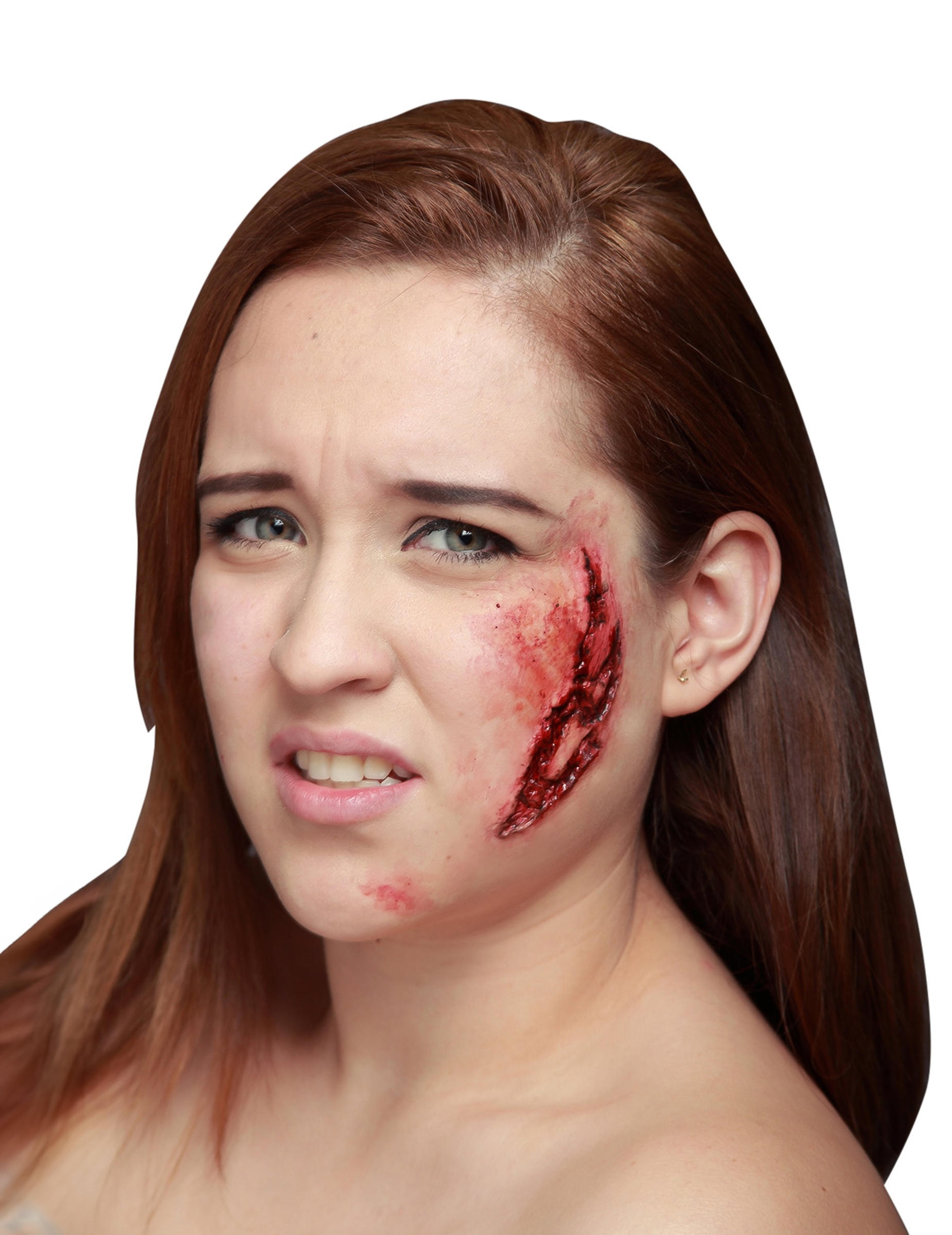 Fieser Kratzer Horror Make-up haut Fieser Kratzer Horror Make-up haut von KARNEVAL-MEGASTORE