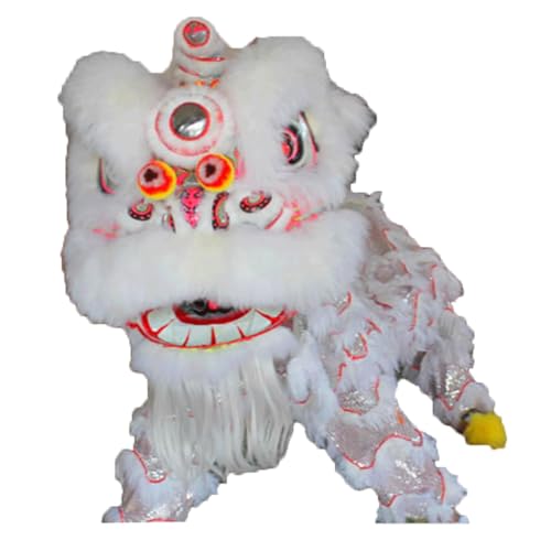 GIADO Lion Dance Chinesisches Neujahr Lion Dance Kopf Maskottchen Kostüm Chinesische Volkskunst Wolle Lion Dance Erwachsene Kleidung Cosplay von GIADO