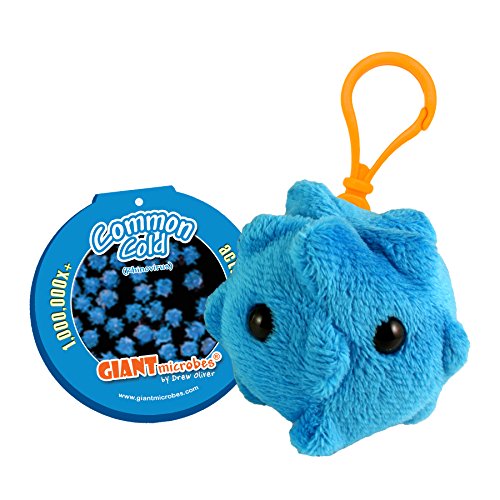 GIANT Microbes (Riesenmikroben) Plüsch Schlüsselanhänger: Common Cold / Erkältung (Rhinovirus) von GIANTmicrobes