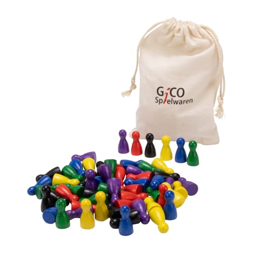 GICO 60 Halmakegel 24x12 aus Holz,Set bunt Sortiert - 6 Farben -2132 GICO 60 Halmakegel 24x12 aus Holz,Set bunt Sortiert - 6 Farben -2132 von GICO