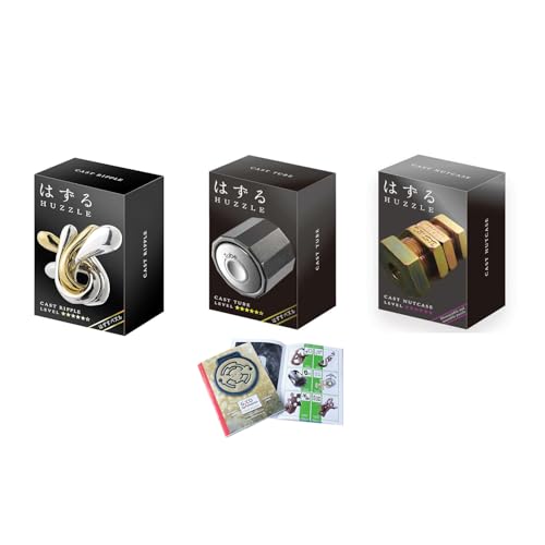 Cast Puzzle Geschenkset No.15 Ripple, Tube, Nutcase, SG 5,6 + Cast Huzzle Produktflyer -No.15 von GICO