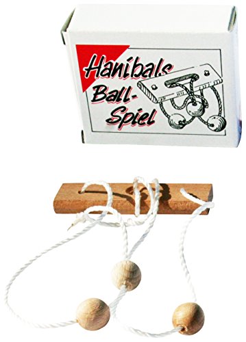 GICO Hanibals Ballspiel - Mini Holz Puzzle Knobelspiel Geduldspiel Klassiker Minipuzzle GICO Hanibals Ballspiel - Mini Holz Puzzle Knobelspiel Geduldspiel Klassiker Minipuzzle von GICO