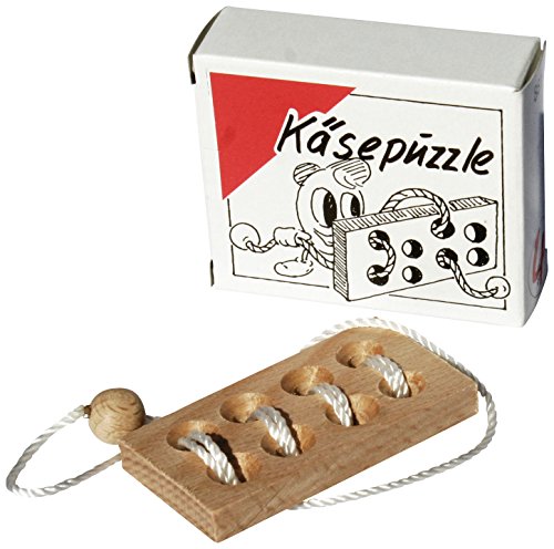GICO Käsepuzzle - Mini Holz Puzzle Knobelspiel Geduldspiel Klassiker Minipuzzle GICO Käsepuzzle - Mini Holz Puzzle Knobelspiel Geduldspiel Klassiker Minipuzzle von GICO