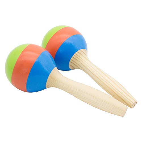 GICO Maracas für Kinder Set mit 2 Stück aus Holz Spiel Holzspielzeug Musik Musikinstrument Jungen Mädchen - 3872 von GICO