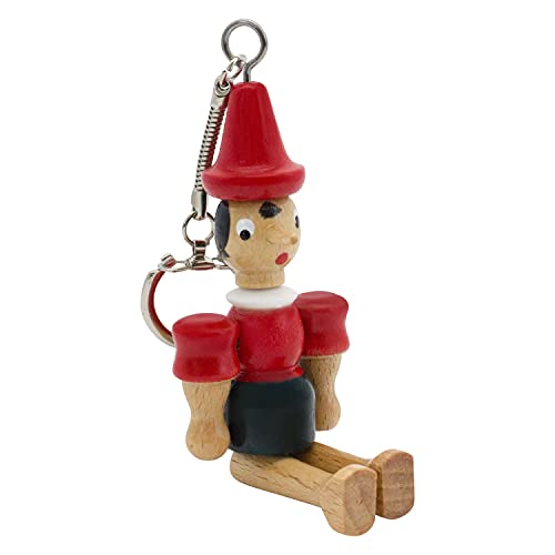 GICO Pinocchio Schlüsselanhänger aus Holz, Made in Italy- 9029 von GICO