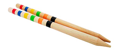 GICO Universal Start- und Zielstäbe Set aus massivem Holz als Ersatz für Krocket/Croquet Spiele GICO Universal Start- und Zielstäbe Set aus massivem Holz als Ersatz für Krocket/Croquet Spiele von GICO