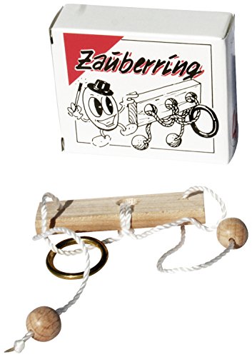 GICO Zauberring - Mini Holz Puzzle Knobelspiel Geduldspiel Klassiker Minipuzzle von GICO