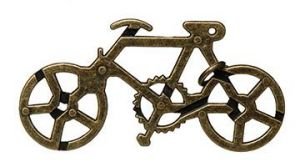 GICO Metallpuzzle Fahrrad Bike Geduldspiel Knobelspiel Puzzle Geschenk für Biker oder Radfahrer 110x55x10 mm - 4611 von GICO